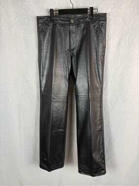 Danier Black Leather Jeans